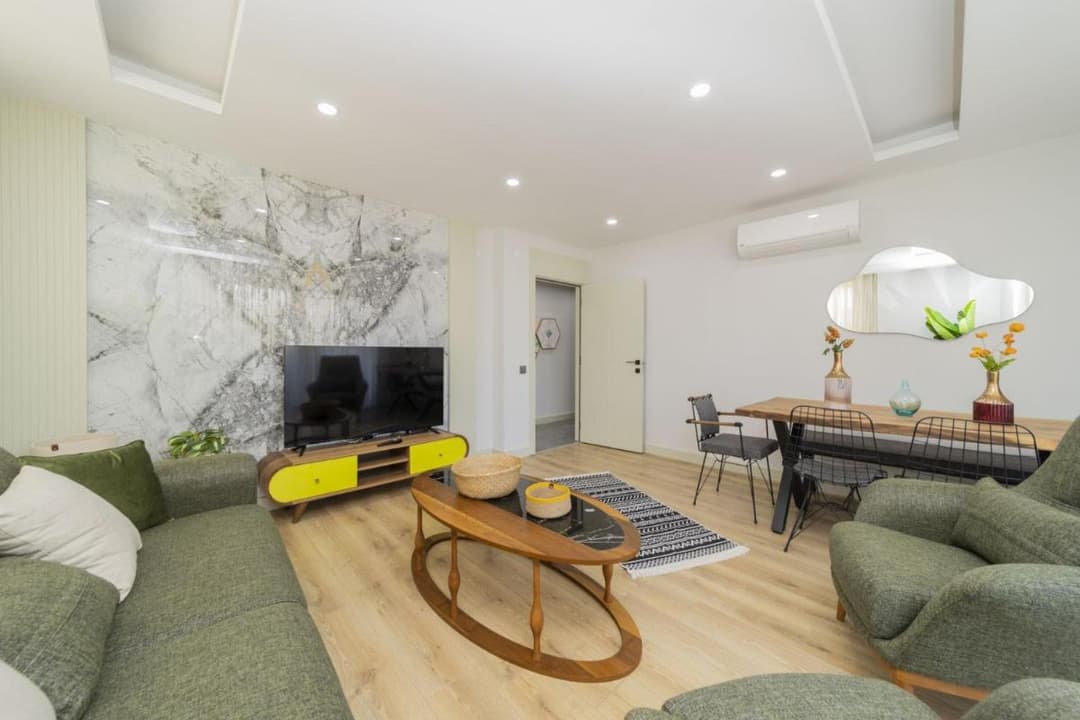 Stylish and Luminous Flat in Antalya fotoğrafı